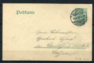 Germany. Postal Stationery Post Card Postkarte Used 1909. gps352s