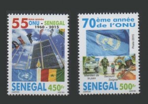 SENEGAL 2016 SET UN ONU UNITED NATIONS UNIES ANNIVERSARY ANNIVERSAIR RARE MNH