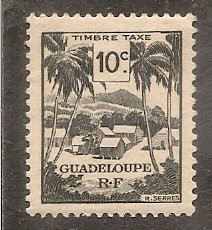 Guadeloupe   Scott  J38    Trees     Unused