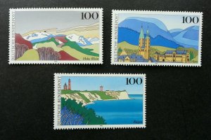 Germany Views 1993 Rugen Island Harz Hohe Rhon (stamp) MNH *see scan