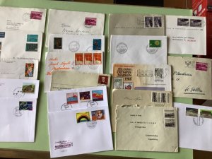 Liechtenstein postal stamps covers 19 items Ref A1410