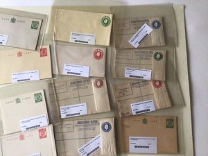 King George V collection of 12 mint stationery & registered envelopes  A11380