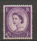 Great Britain SG 566 Used 2 graphite lines on reverse