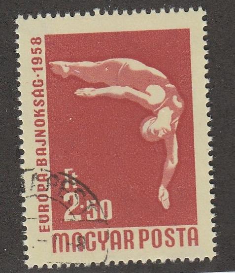 1958 Hungary Scott Catalog Number 1208 Used