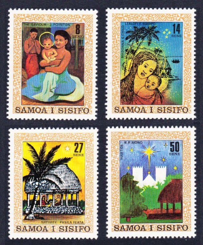 Samoa Christmas Paintings 4v 1980 MNH SC#539-542 SG#579-582