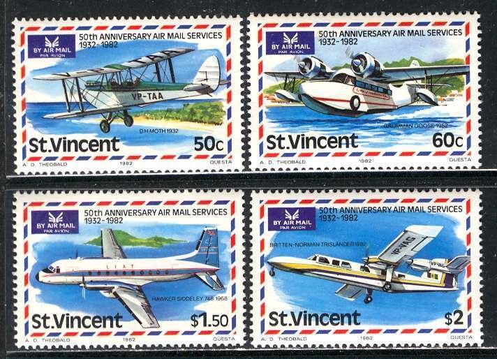 St Vincent; 1982; Sc. # 643-646; **/MNH Cpl. Set