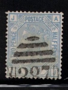 GREAT BRITAIN Scott # 68 Used  - Plate 19 - Queen Victoria