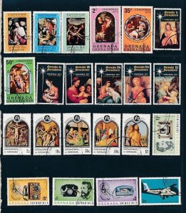 D396285 Grenada Grenadines Nice selection of VFU Used stamps