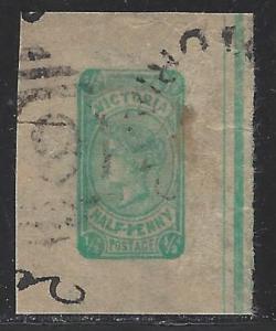 Australia Victoria H&G B12, cut square pse post.stationery envelope,issued 1901