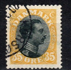 Denmark #115  F-VF Used  CV $6.50  (X1534)