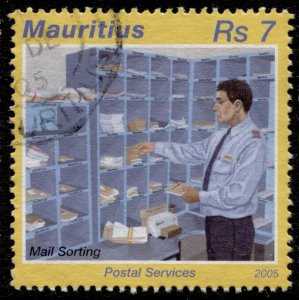 Mauritius #1006 Postal Services Used CV$0.25