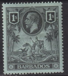 1912 Barbados KGV 1/ issue MLH Sc# 124 CV $17.50 Stk #3