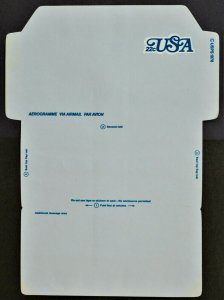 1978 US Sc. #UC51 air mail unfolded letter sheet, mint, very good shape