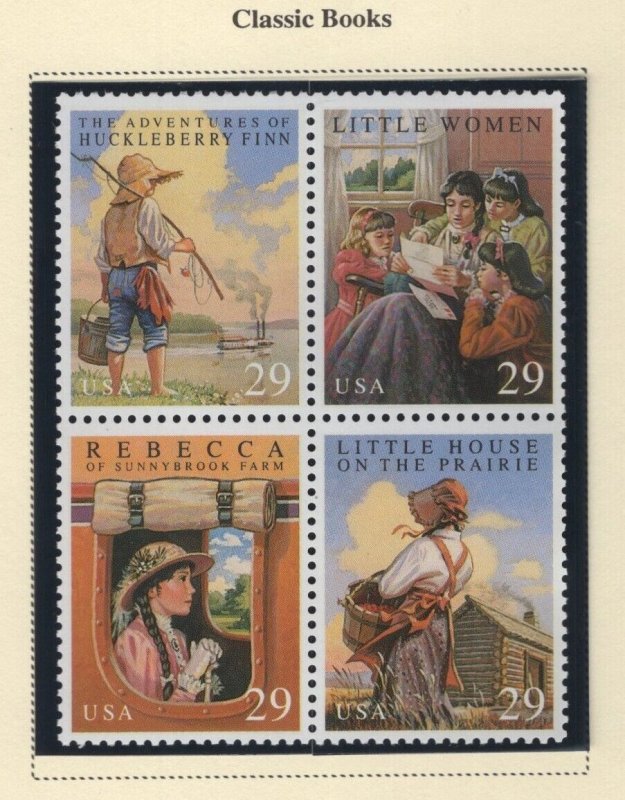 Scott 2785 - 2788 - Classic Books. Block Of 4. MNH. OG.    #02 2785b4