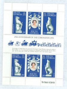 South Georgia #51 Mint (NH) Souvenir Sheet (Fauna) (Queen)