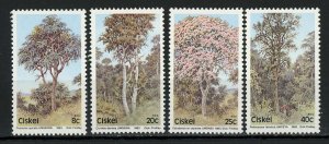 Trees Cussonia Spicata Curtisia Dentata Serie Set of 4 Stamps MNH