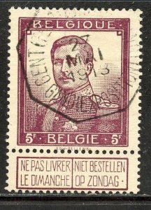 Belgium # 102, Used.