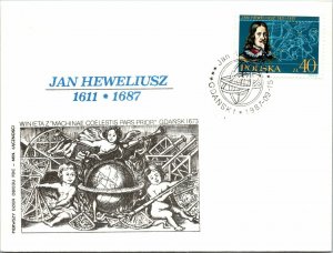 Poland 1987 FDC - Jan Heweliusz - F12632