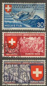 Switzerland 250-252 Used VF