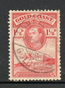 GOLD COAST #117 1938 11/2 KING GEORGE VI & CHRISTIANSBURG CASTLE MINT FVF USED c