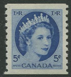 STAMP STATION PERTH Canada #348 QEII Coil Issue1954 MNH CV$2.25