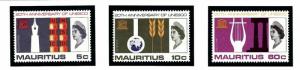 Mauritius 299-301 MNH 1966 Unesco