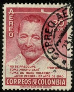 COLOMBIA #C288, USED AIRMAIL - 1956 - COLOMBIA118