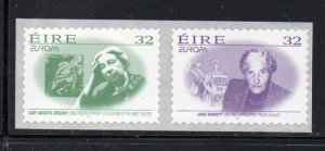 Ireland Sc 1008A-B 1996 Europa self adhesive stamp set mint NH