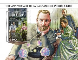 Pierre Curie Physics Stamps Togo 2019 MNH Marie Curie Science 1v S/S