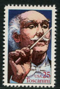 2411 US 25c A Toscanini, MNH