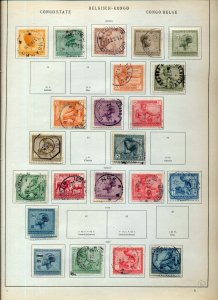 Belgium Congo 1886/1928 M&U on Old Pages(85+Items)NS 79