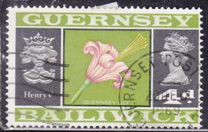 Guernsey 13 Guernsey lily and Henry V 1969