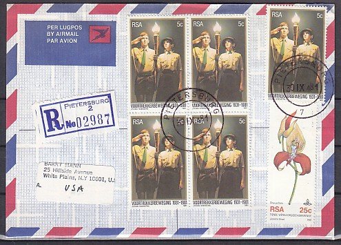 South Africa, Scott cat. 557. Voortrkker Movement, (Scouts). First day Cover. ^