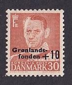 Denmark  #B25   used  1959   greenland fund surtax