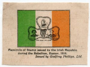 (I.B) Ireland Political : Manchester Martyrs Label (reprint on silk)