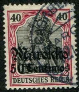 German Morocco SC# 51 o/p Marrokko  50c on 40 pf used