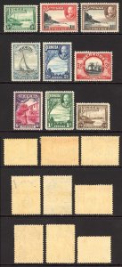 Bermuda SG98/106 1936 Set of 9 M/Mint (2d black mark on reverse)