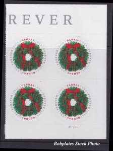 BOBPLATES #4814 Global Forever Wreath Plate Block VF MNH ~See Details for #s/Pos
