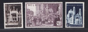 Belgium    #B511-B513 MNH  1952  Cardinalate of van Roey