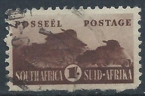 South Africa 1942 - 1/- War Effort (Small) - SG104 used