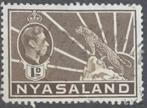 NYASALAND 1938 1d BROWN SG131  USED