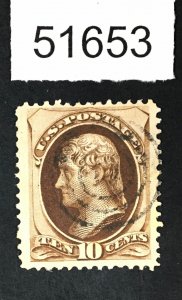 US STAMPS # 161 USED LOT #51653