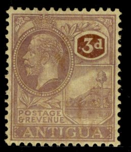 ANTIGUA GV SG74, 3d purple/pale yellow, M MINT. Cat £15.