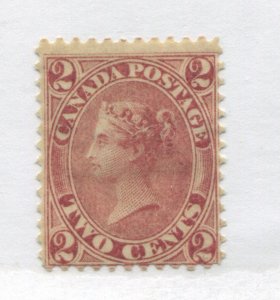 1864 QV 2 cent mint o.g. hinged