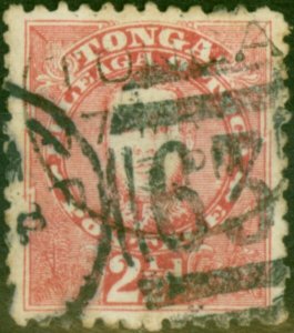 Tonga 1895 2 1/2d Rose SG33 Good Used