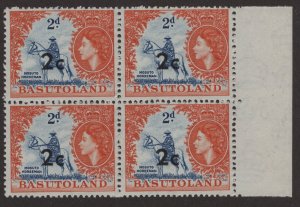 Mint Never Hinged SC63 SG60 2c on 2d Block of 4 Middle Right