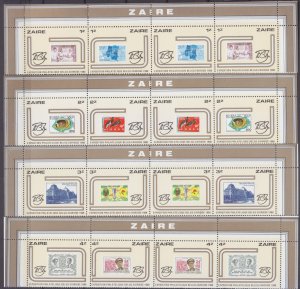 1980 Zaire 673-688 Stamps on Stamps 25,00 €