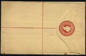 GIBRALTAR QV 20c registered envelope unused................................19053