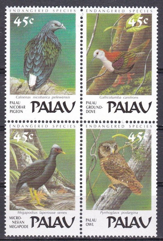 Palau, Fauna, Birds MNH / 1989