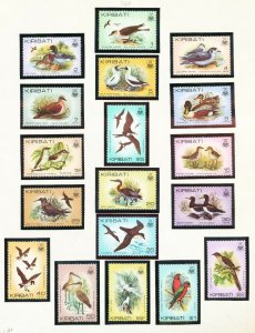 KIRIBATI - Scott 384-399 - FVF MNH - Birds - 1982-1985